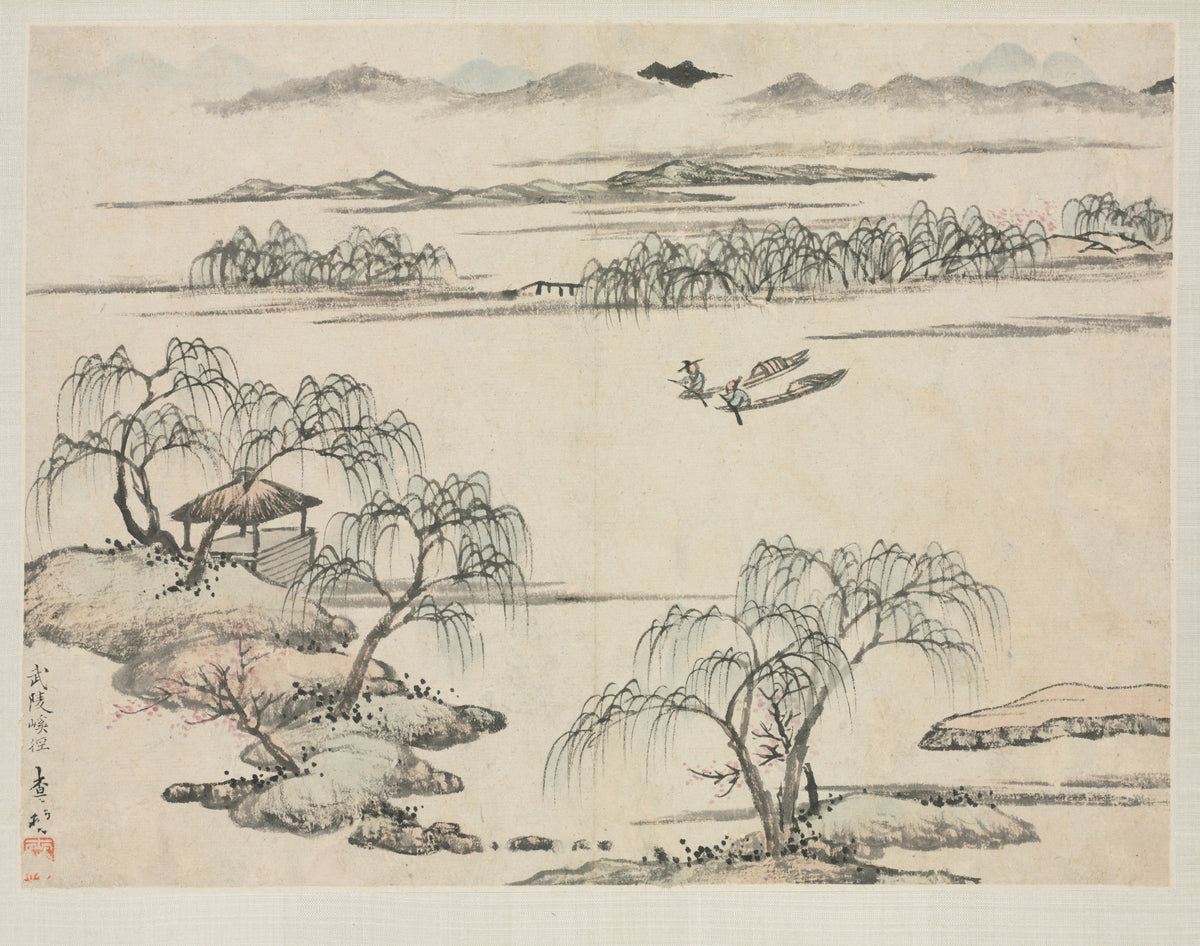 Landscape Album in Various Styles The Stream of Wuling — Zha Shibiao