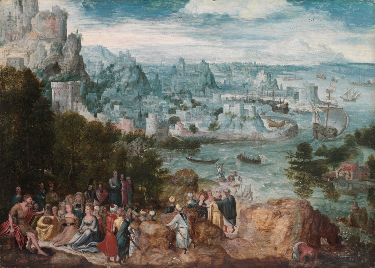Landscape with Saint John the Baptist — Herri met de Bles