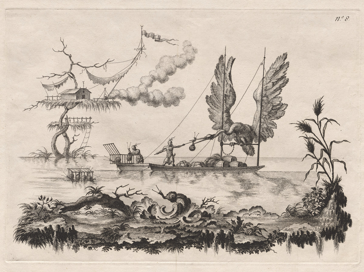 A Boat That Has for Sails the Wings of a Huge Bird — Filippo Morghen