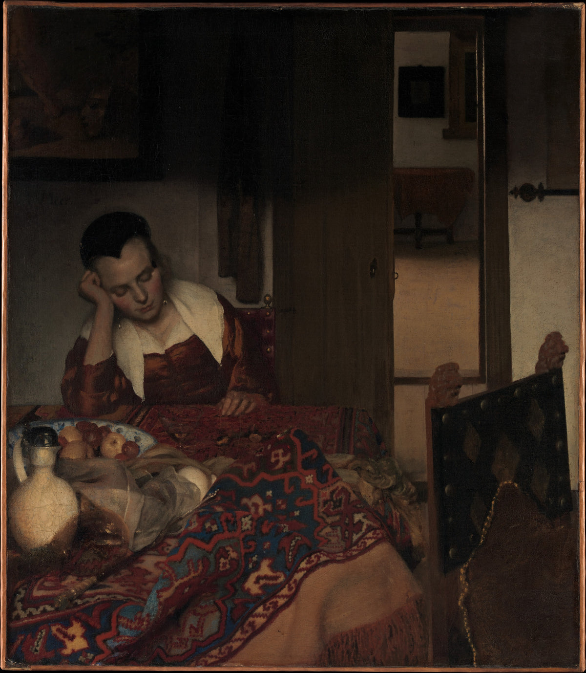 A Maid Asleep — Johannes Vermeer