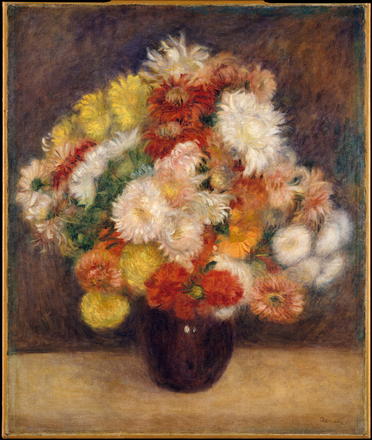Bouquet of Chrysanthemums — Auguste Renoir