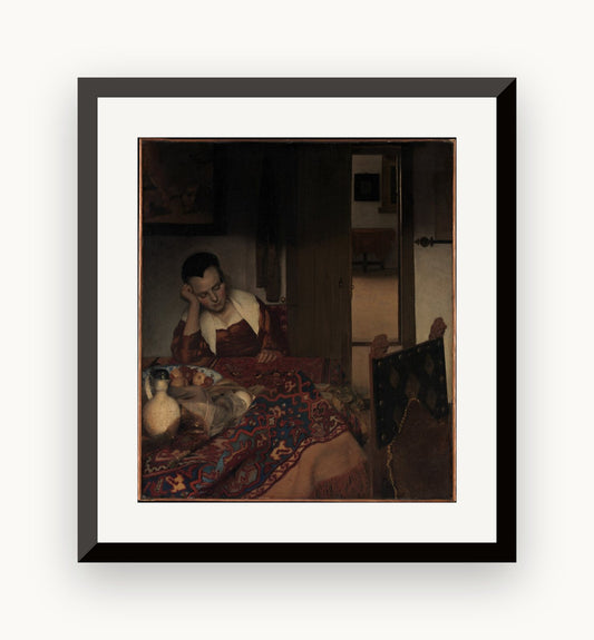 Servitoare adormită — Johannes Vermeer