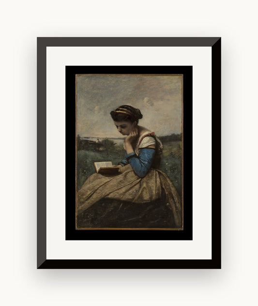 Femeie citind — Camille Corot