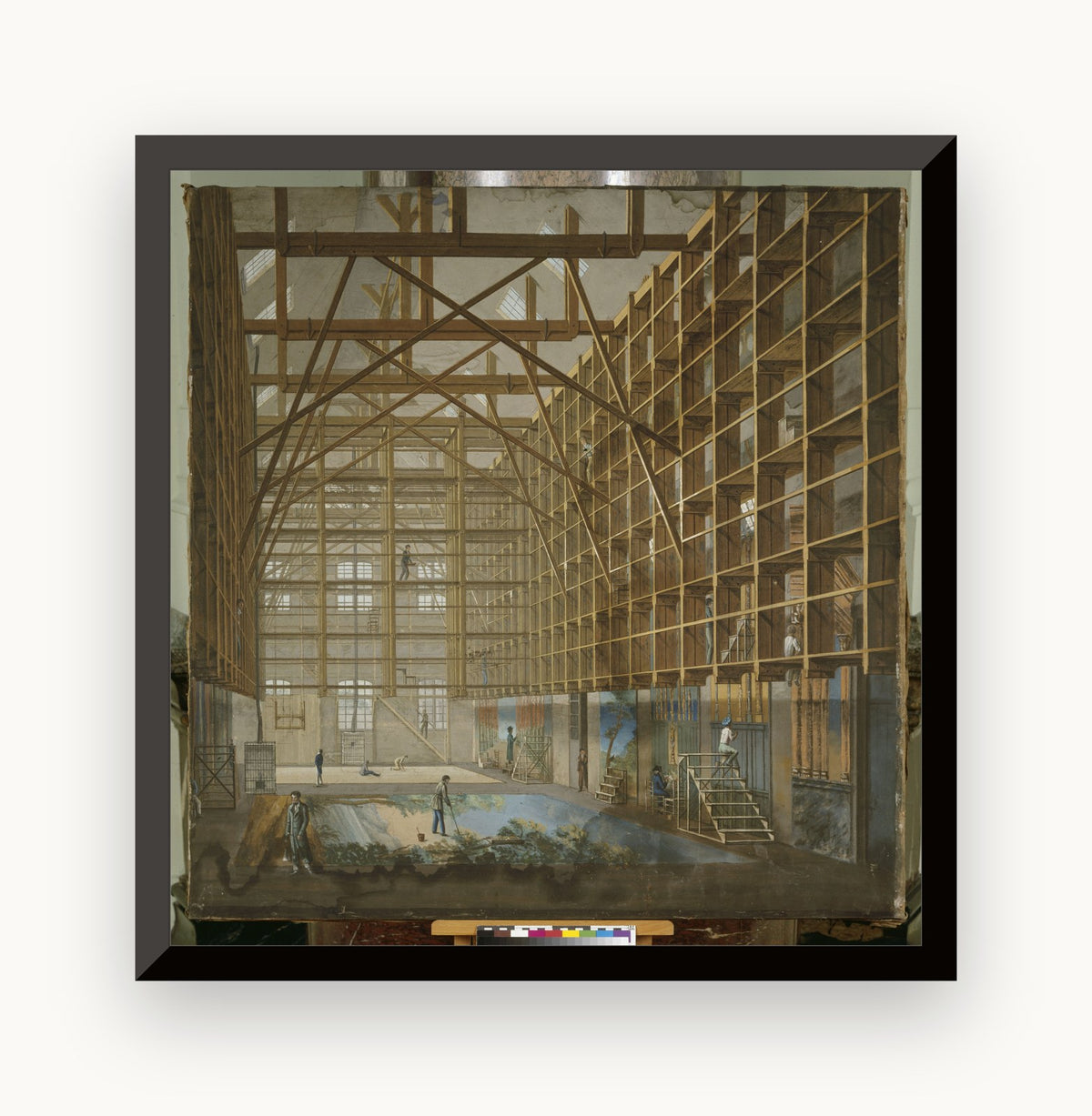 Atelierul de decoruri al Operei din Paris — (autor neidentificat)