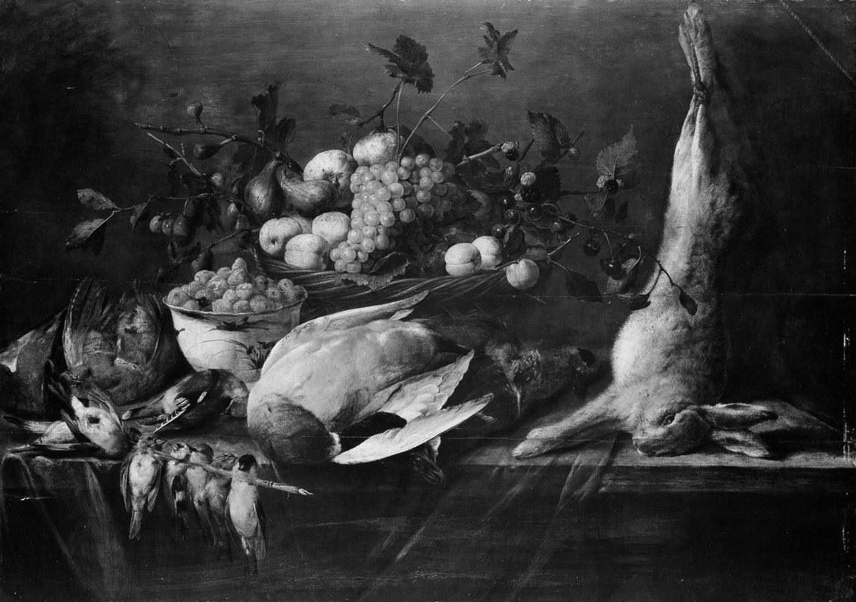 Still Life of Fruit and Game — Pieter van Overschee