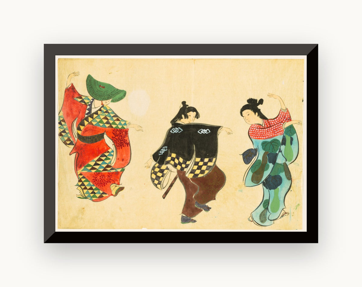 Flori ale celor o sută de lumi (Momoyogusa): Dans (Odori) — Kamisaka Sekka