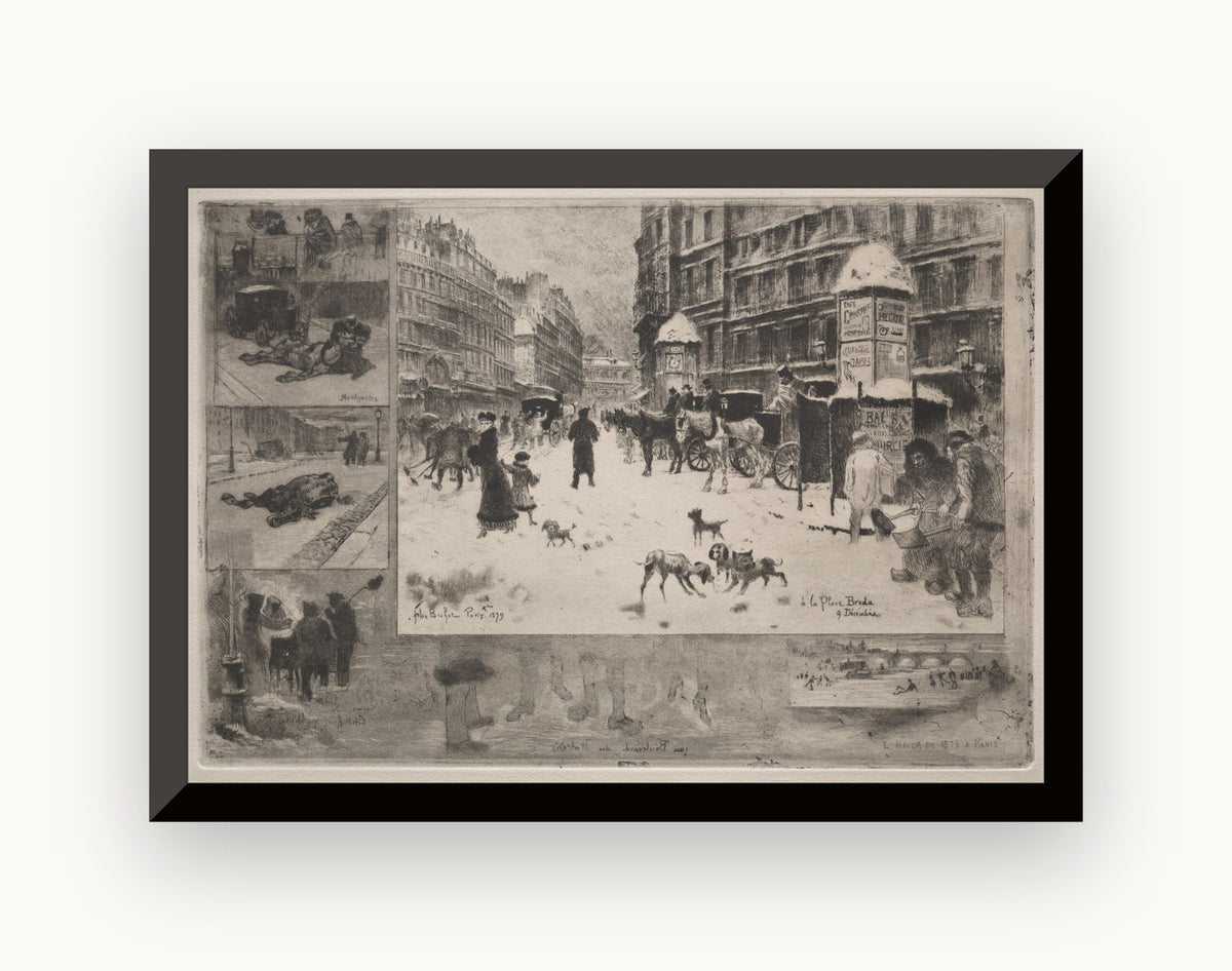 Iarnă la Paris — Félix Buhot