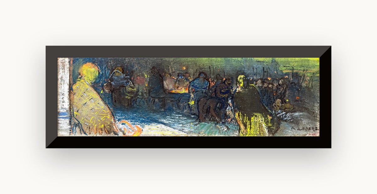 În jurul vasului cu jăratic (vedere a Parisului) — Auguste Lepère