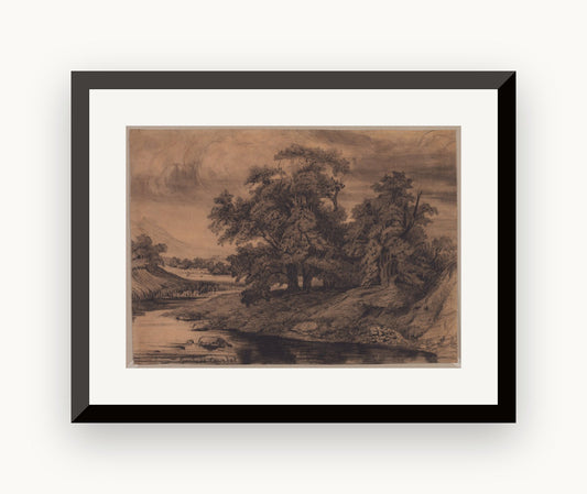 Peisaj cu copaci mari — Gustave Courbet