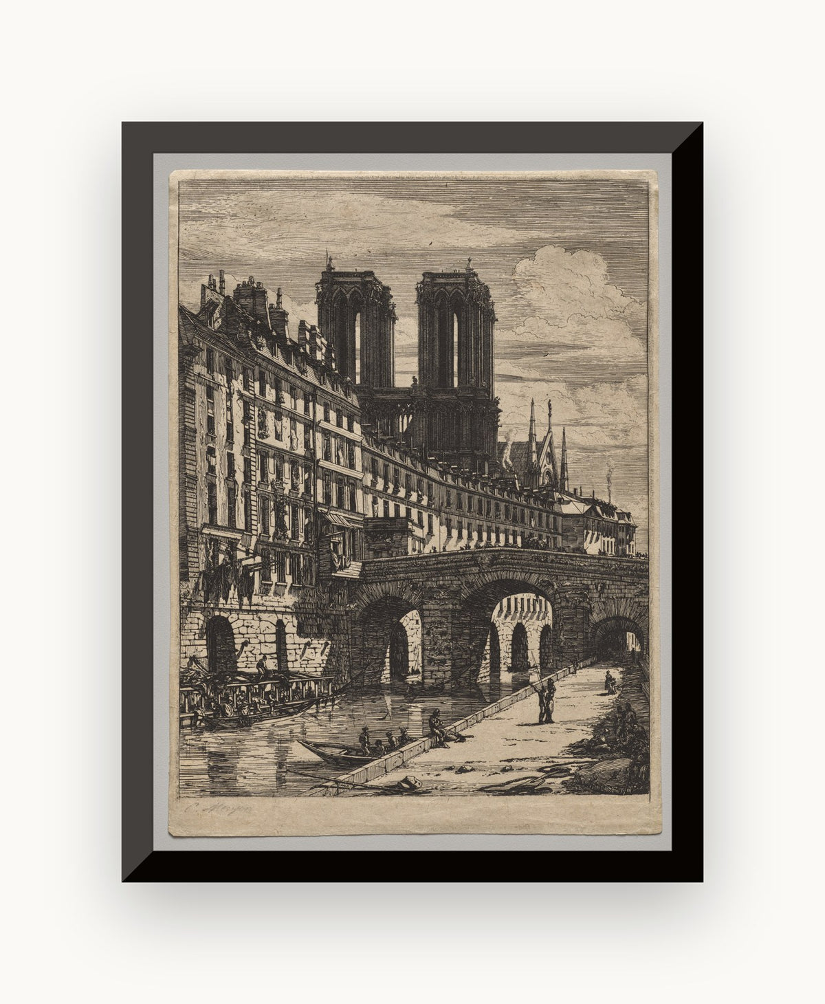 Le Petit Pont — Charles Meryon