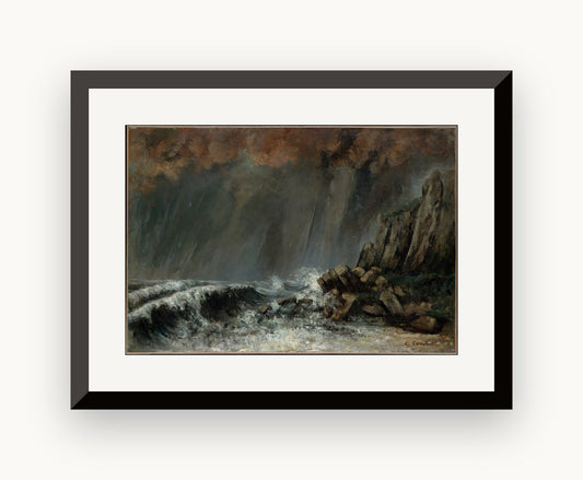 Marină: tromba de apă — Gustave Courbet