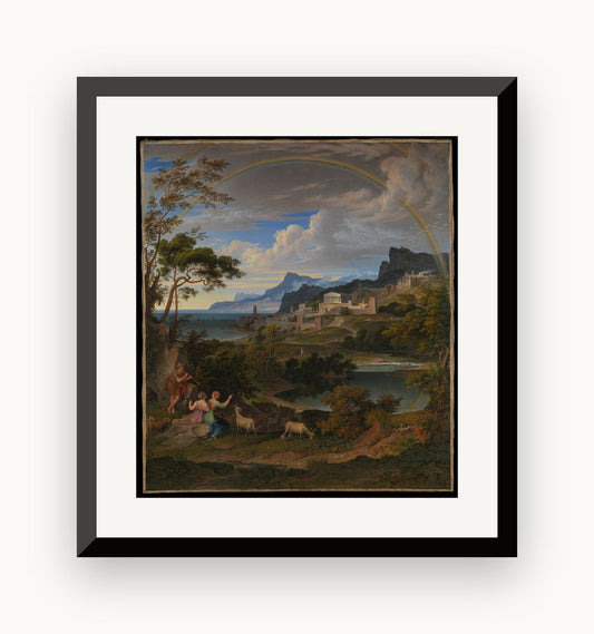 Peisaj eroic cu curcubeu — Joseph Anton Koch, 1824