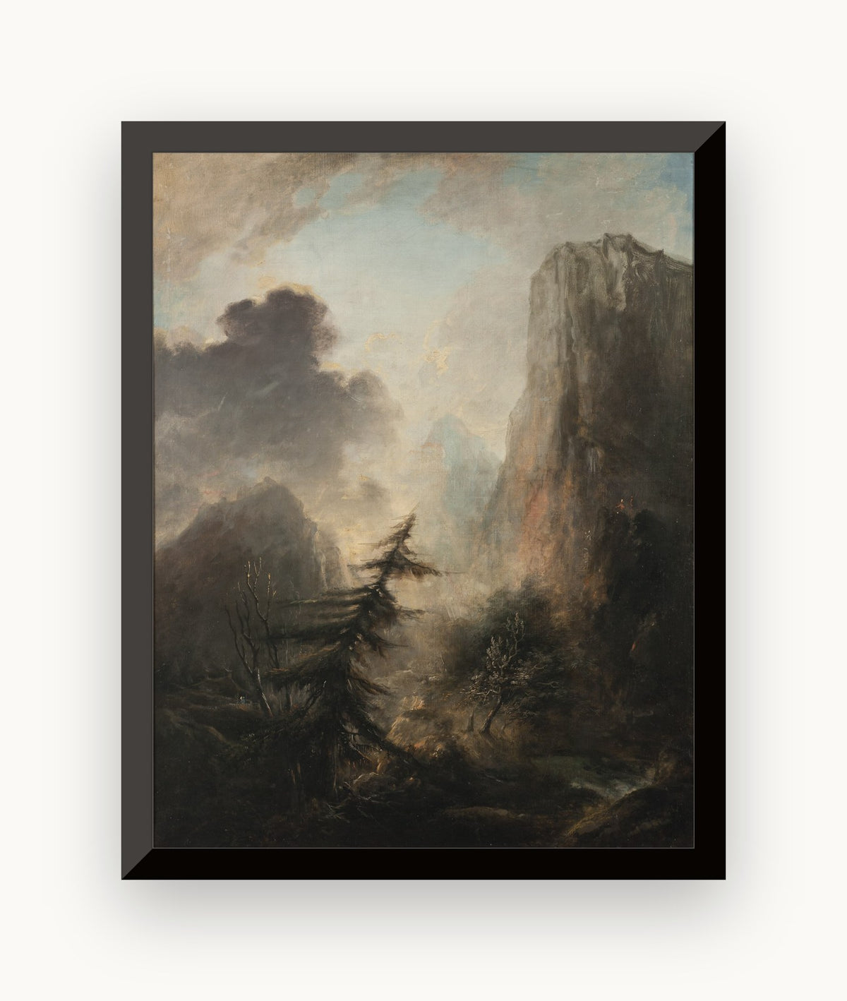 Peisaj romantic cu molid — Elias Martin