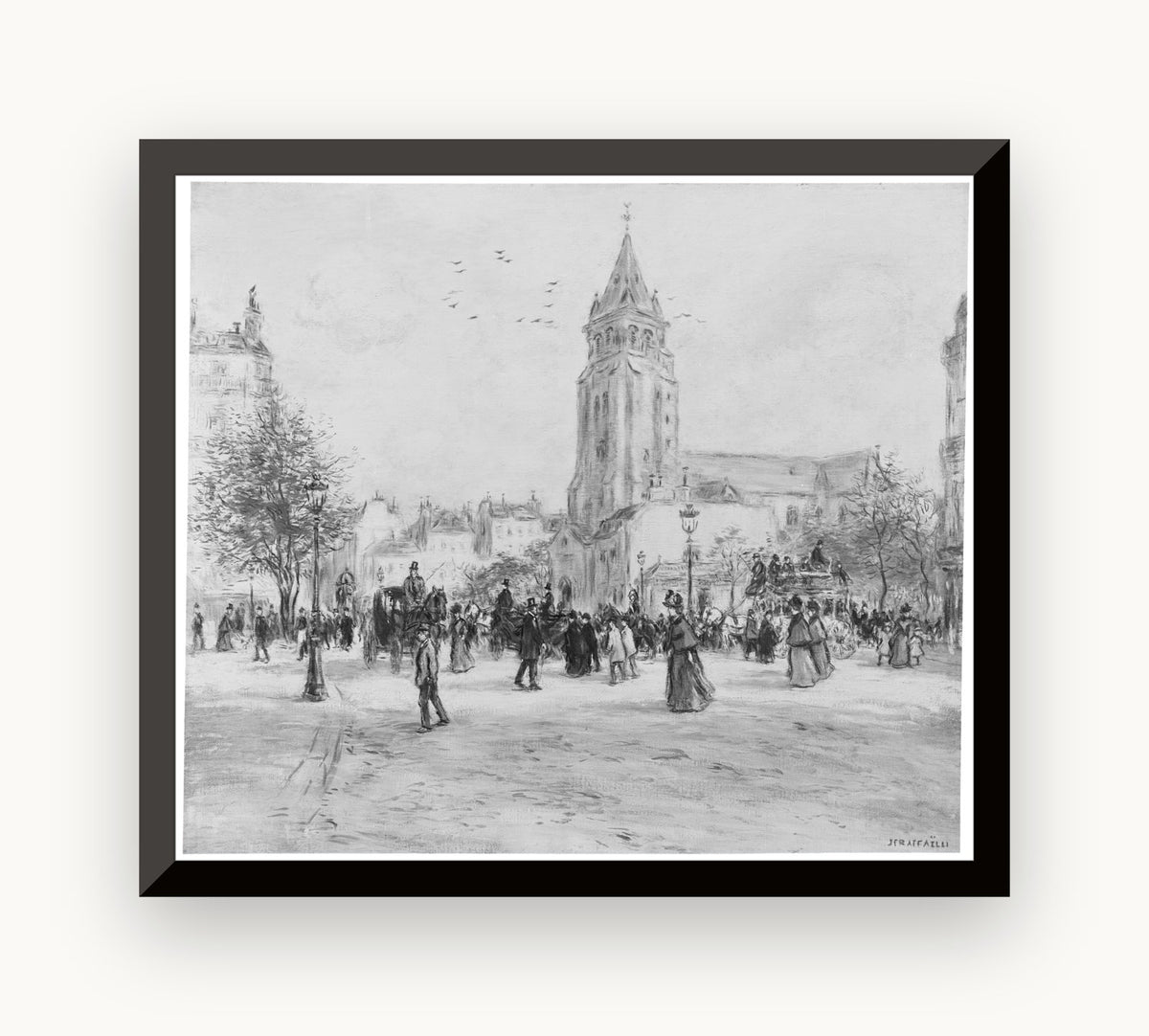 Place Saint-Germain-des-Prés, Paris — Jean-François Raffaëlli
