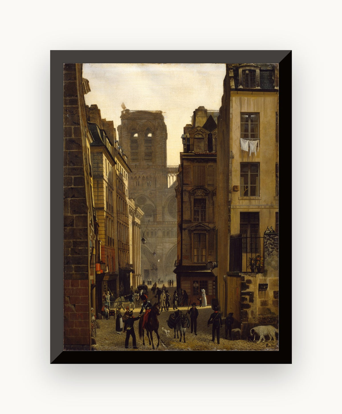 Rue Neuve Notre-Dame, Paris — Eduard Gaertner