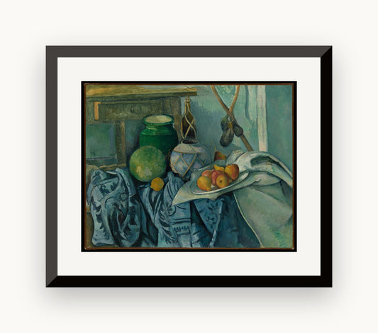 Natură moartă cu un borcan de ghimbir și vinete — Paul Cézanne