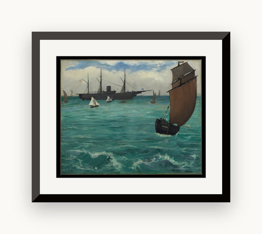 Nava „Kearsarge" la Boulogne — Édouard Manet