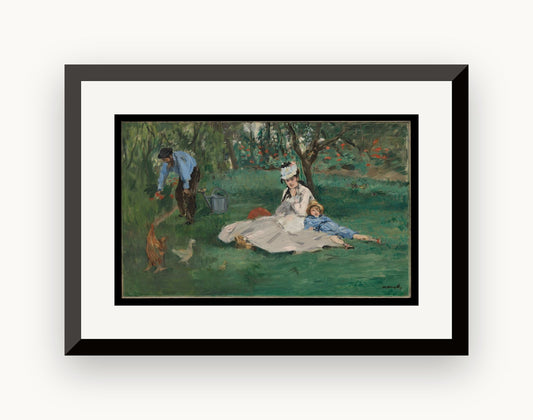 Familia Monet în grădina lor de la Argenteuil — Édouard Manet