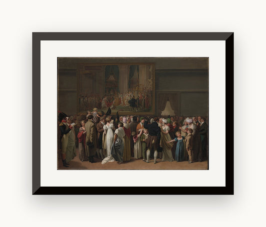 Publicul privind „Încoronarea" lui David la Luvru — Louis Léopold Boilly