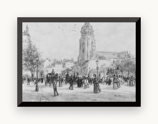 Place Saint-Germain-des-Prés, Paris — Jean-François Raffaëlli