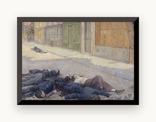 O stradă din Paris în mai 1871 — Maximilien Luce