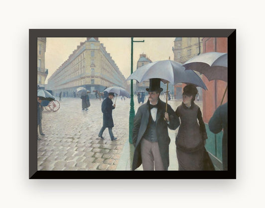Stradă din Paris; zi ploioasă — Gustave Caillebotte