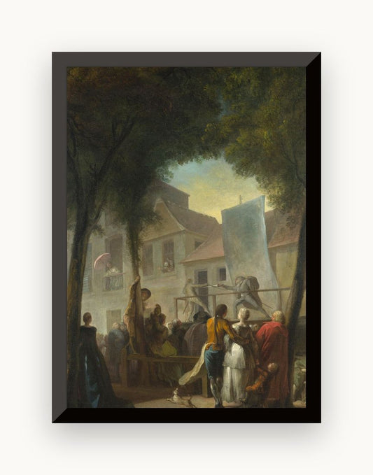 Un spectacol de stradă la Paris — Gabriel de Saint-Aubin
