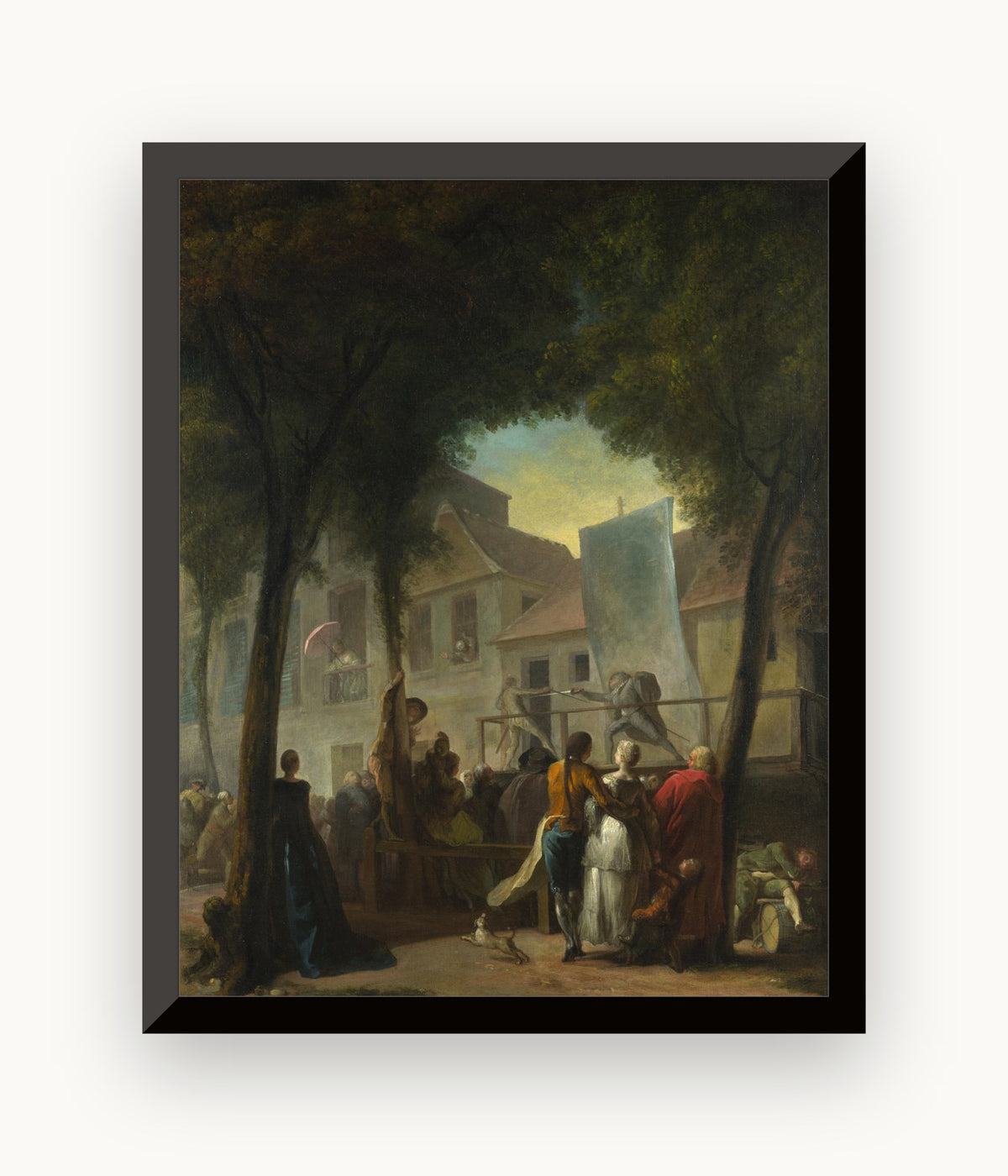 Un spectacol de stradă la Paris — Gabriel de Saint-Aubin