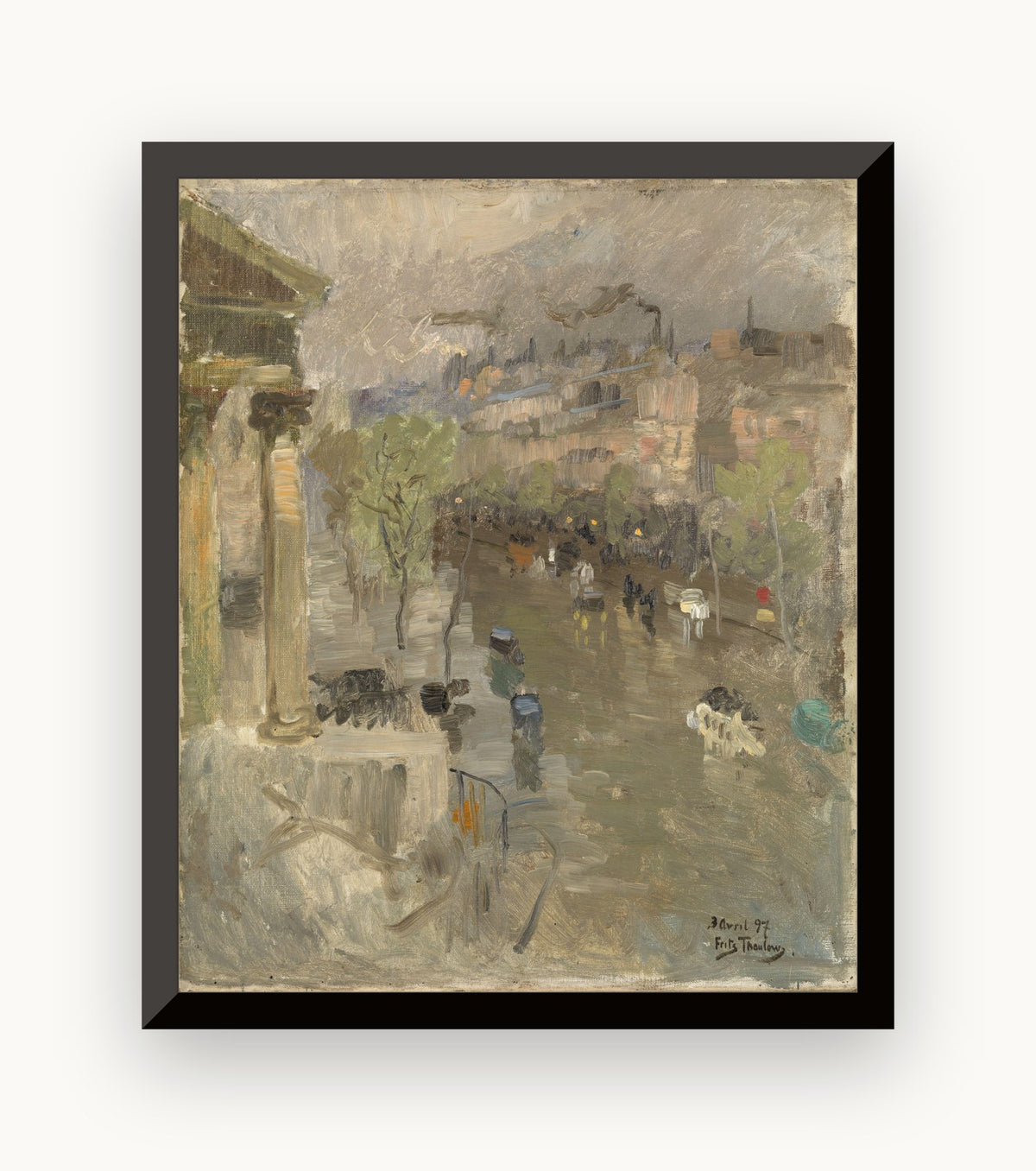 Vedere din Paris, lângă biserica Madeleine — Frits Thaulow