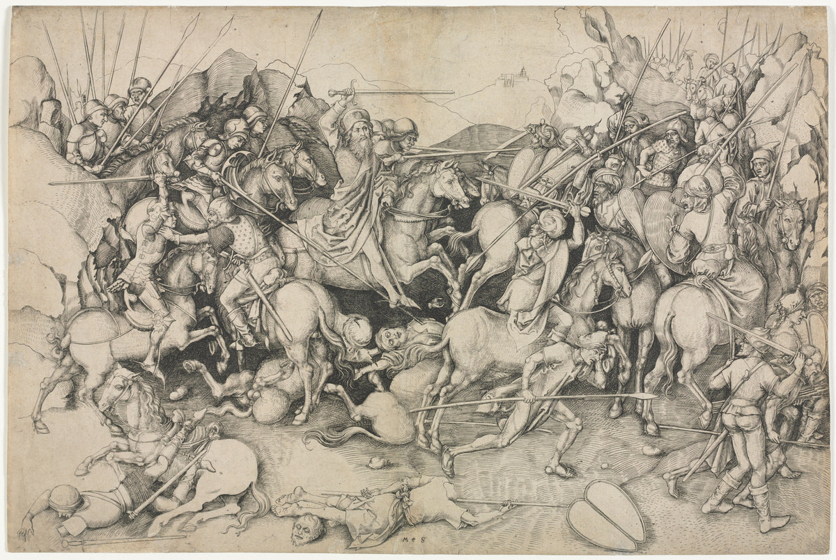 The Battle of St. James the Greater at Clavijo — Martin Schongauer