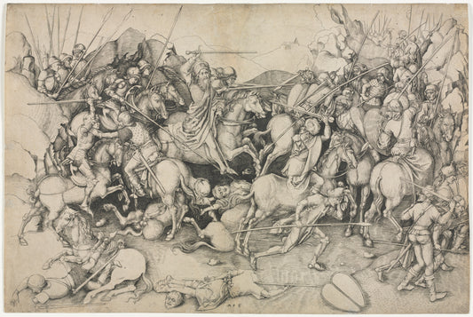 The Battle of St. James the Greater at Clavijo — Martin Schongauer
