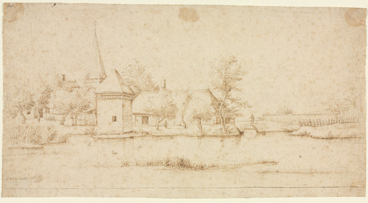 Landscape with a Moated Village — Master of the Small Landscapes