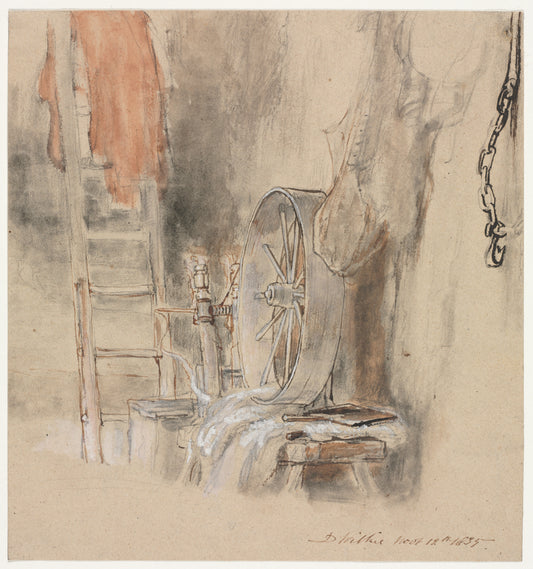 Study for The Peep-O’-Day Boys’ Cabin, in the West of Ireland ( The Sleeping Whiteboy ) — David Wilkie