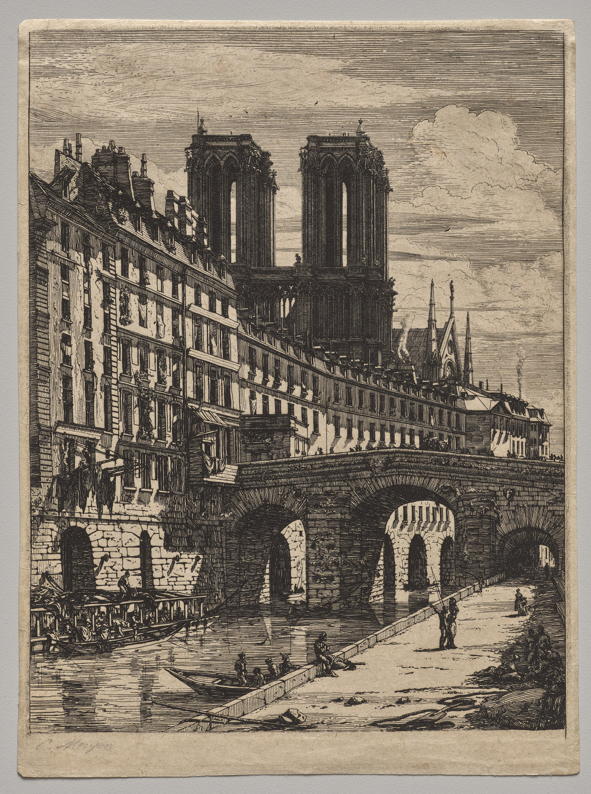 Le Petit Pont — Charles Meryon