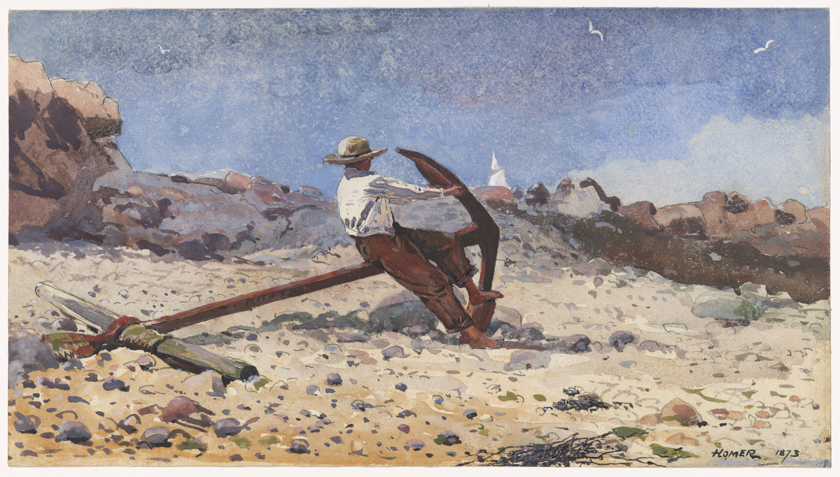 Boy with Anchor — Winslow Homer