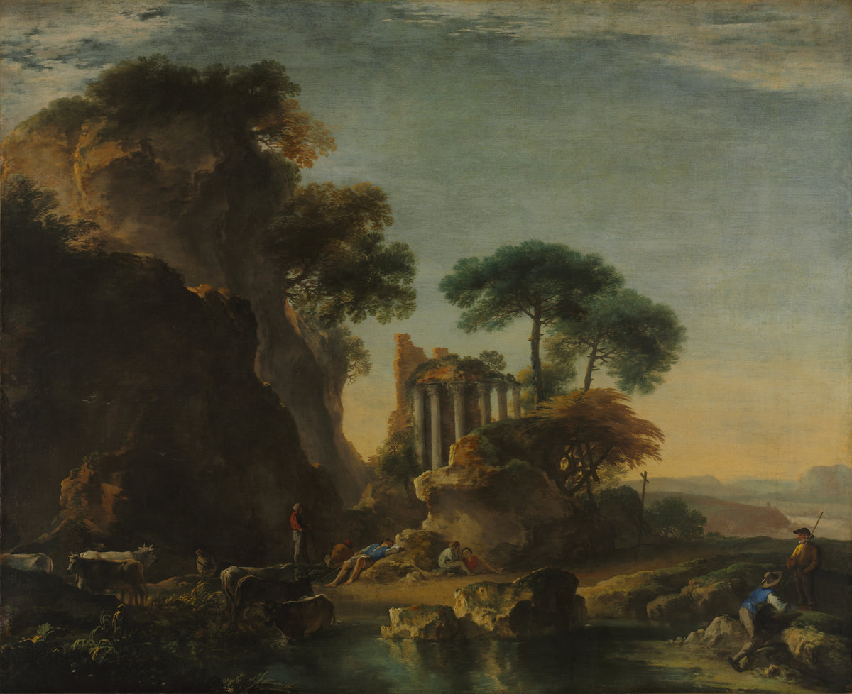 Ruins in a Rocky Landscape — Salvator Rosa