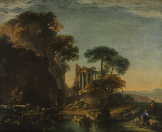 Ruins in a Rocky Landscape — Salvator Rosa