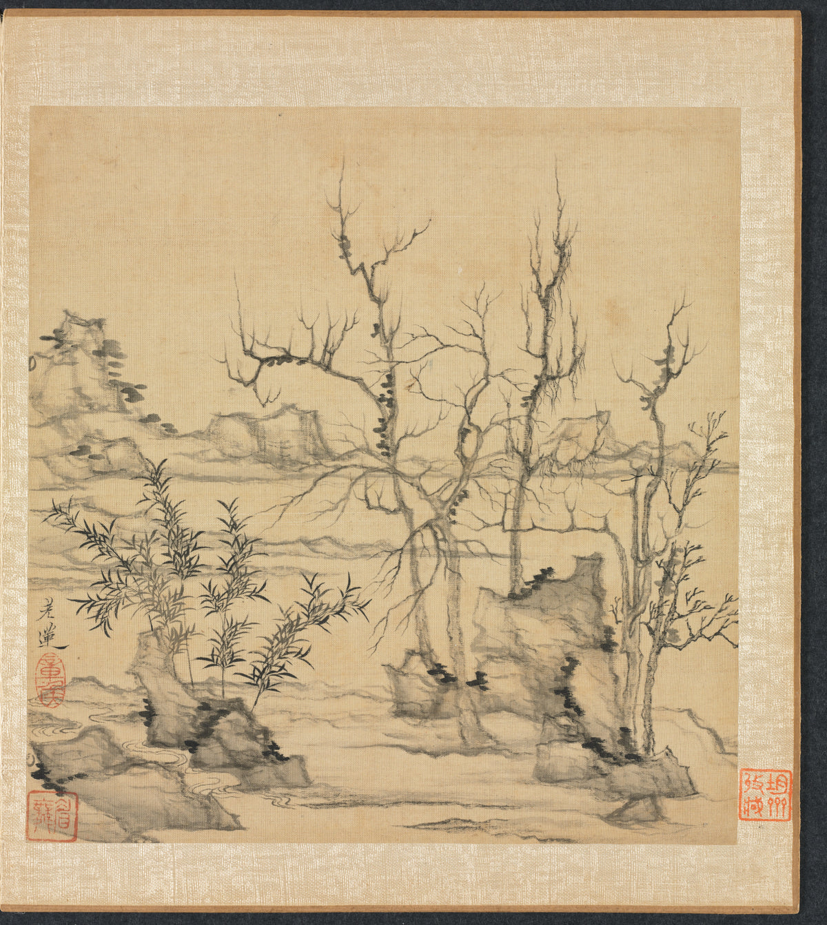 Paintings after Ancient Masters Landscape in the Style of Ni Zan — Chen Hongshou