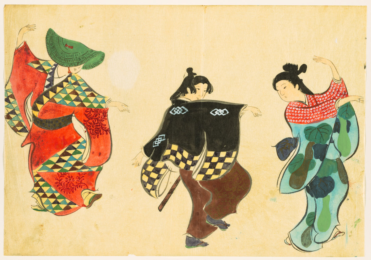 Flori ale celor o sută de lumi (Momoyogusa): Dans (Odori) — Kamisaka Sekka