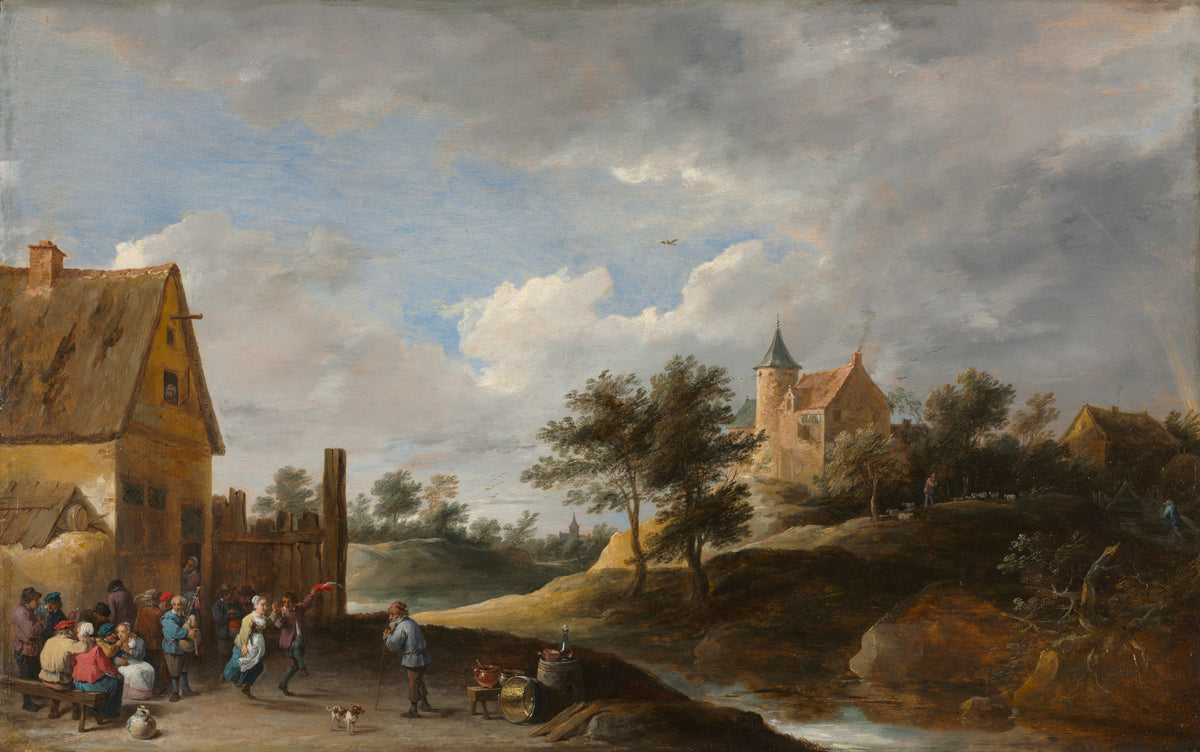 Landscape with Peasants Dancing — David Teniers