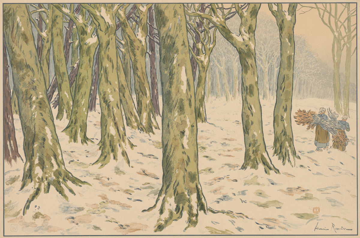 Pădurea, iarna — Henri Rivière