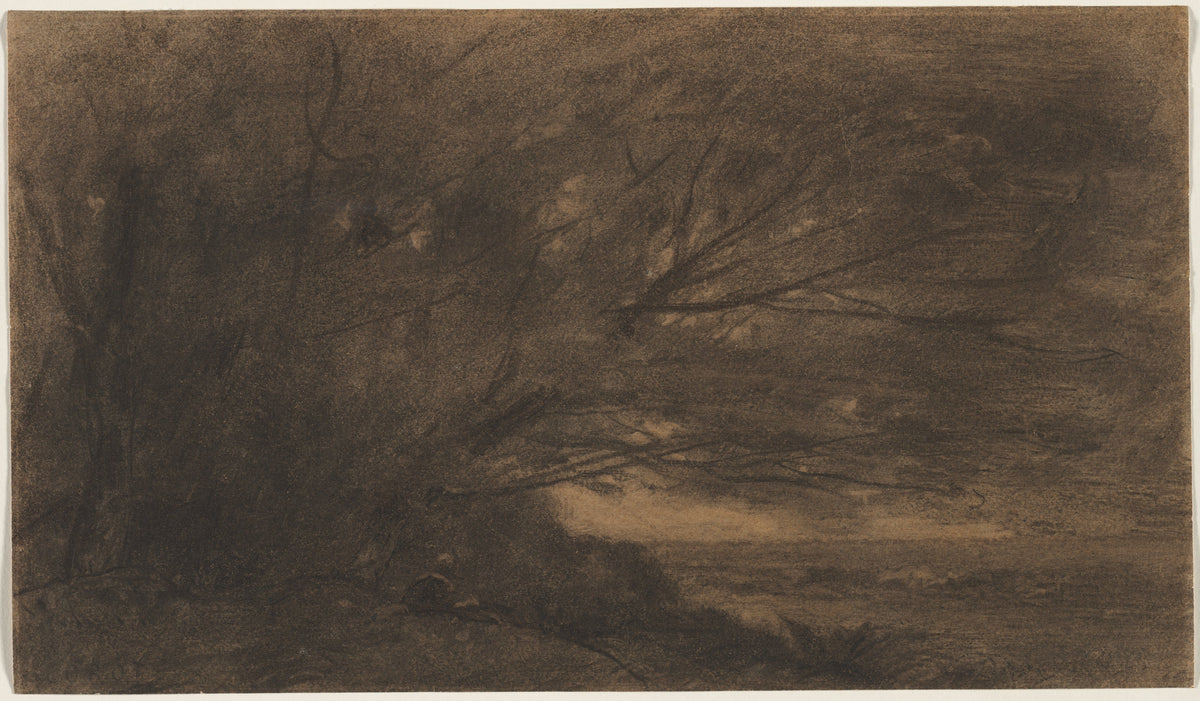 Landscape (The Large Tree) — Jean Baptiste Camille Corot