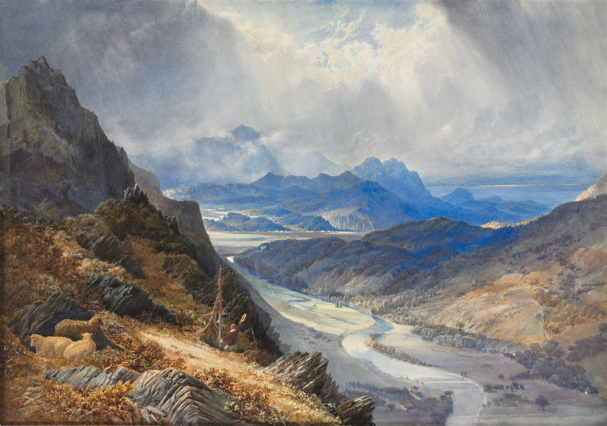 A View from Moel Cynwich Looking Over the Vale of Afon Mawddach and Toward Cader Idris — William Turner
