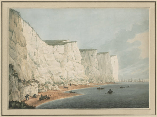 The Fleet Off the Coast, Beachy Head — Samuel Atkins
