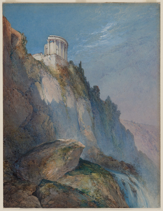 The Temple of Vesta and the Falls at Tivoli — William Callow