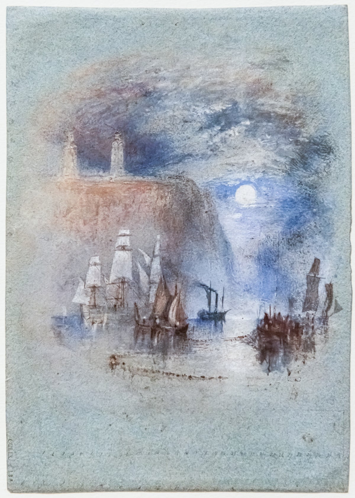 Farurile din la Hève — J. M. W. Turner