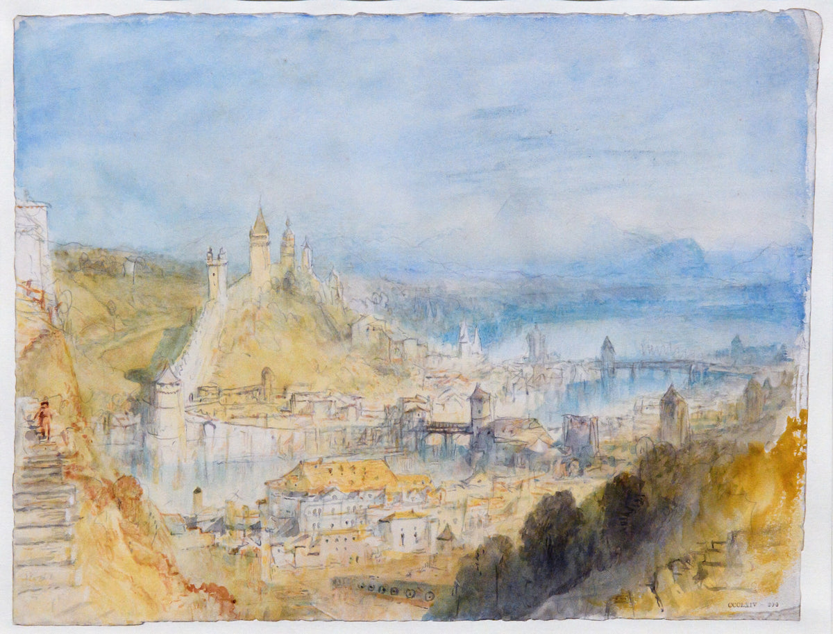 Lucerna — studiu — J. M. W. Turner