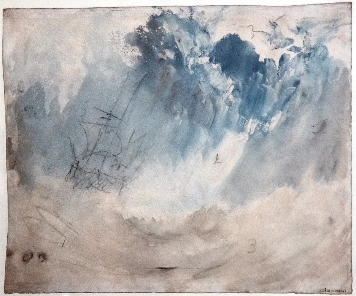 Corabie în furtună — J. M. W. Turner