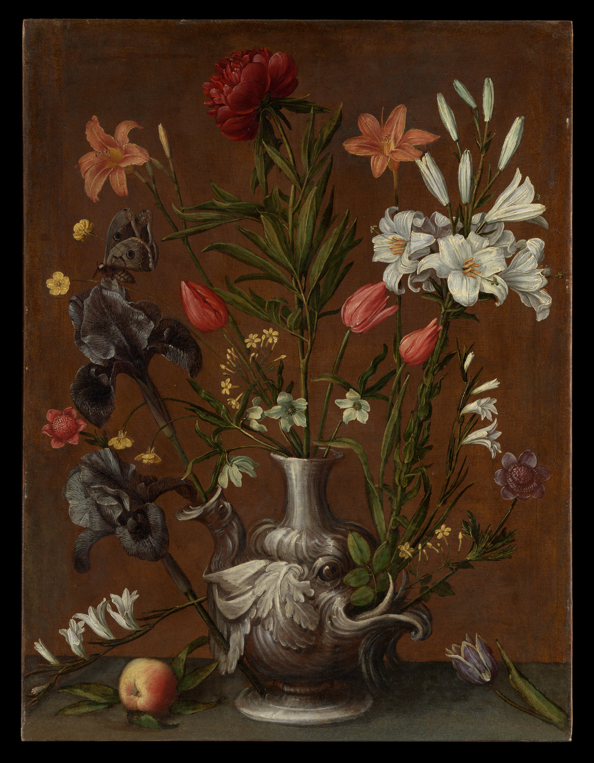 Flowers in a Grotesque Vase — Orsola Maddalena Caccia