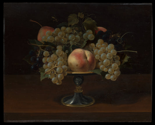 Still Life of Grapes and Peaches — Panfilo Nuvolone